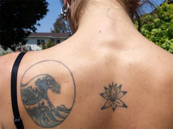 Shoulder Cross Tattoos Design small wave tattoo tribal tattoos on shoulder